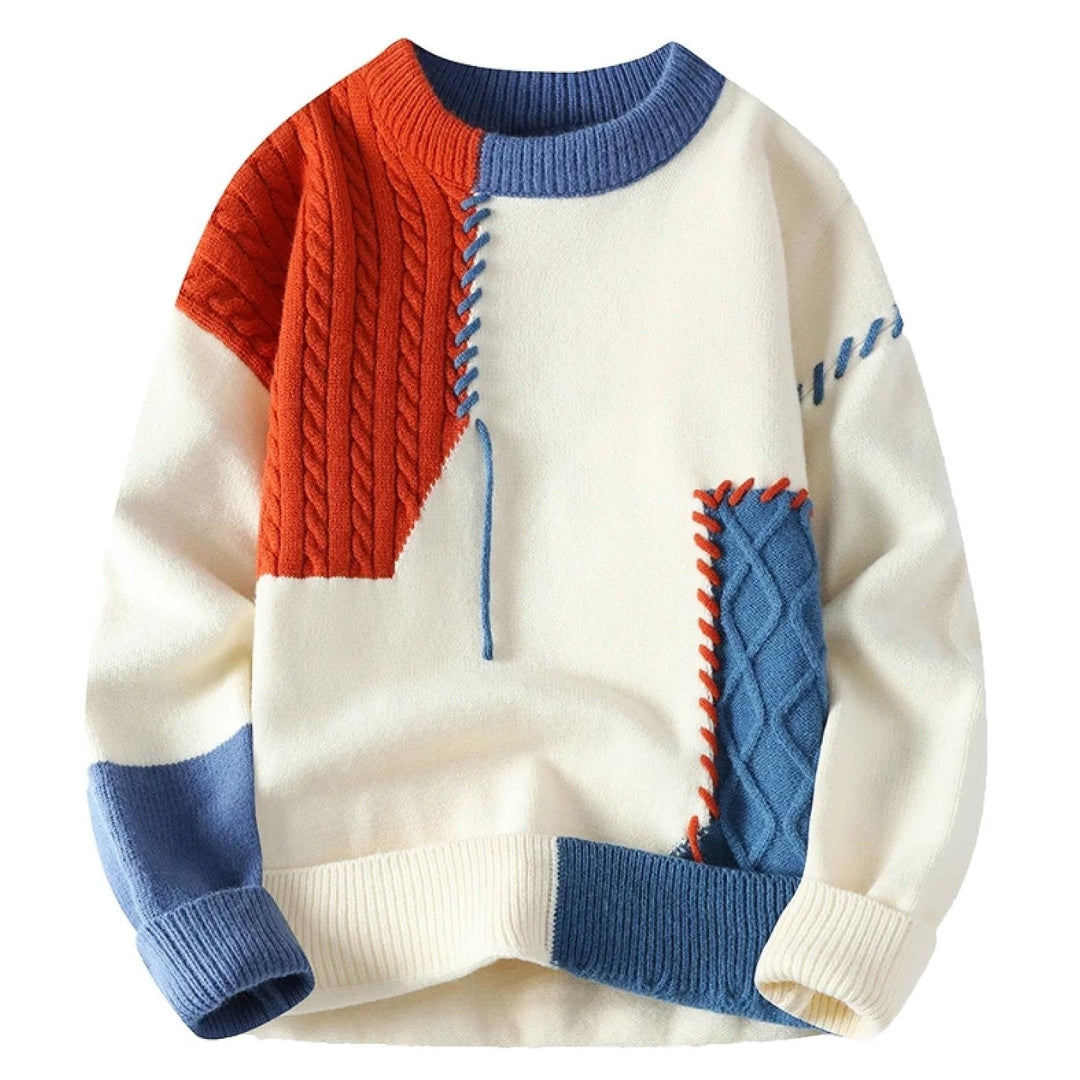 Scott | Trendy Patchwork Sweater