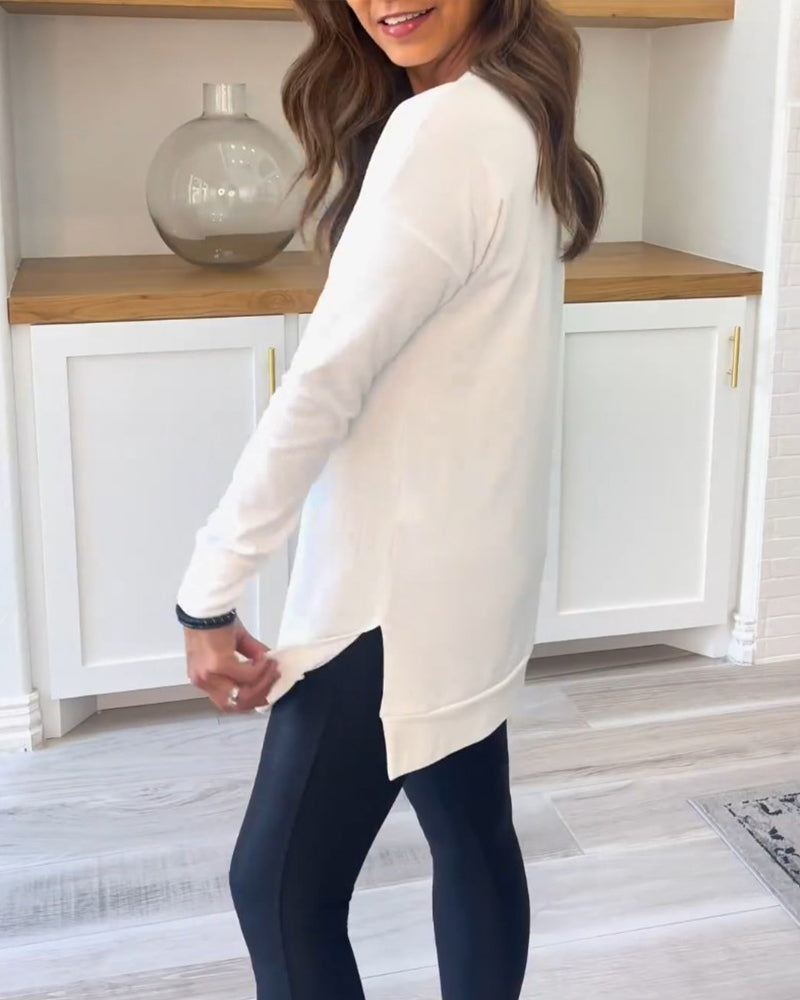 Skylar | Classic Long Sleeve Tunic Top