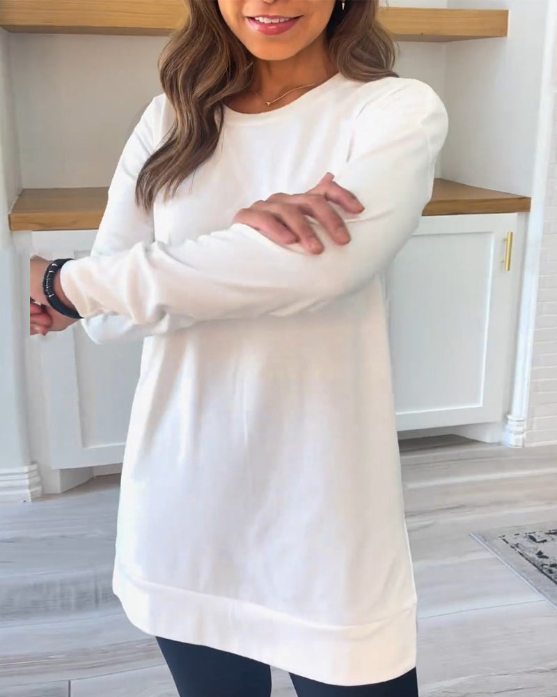 Skylar | Classic Long Sleeve Tunic Top