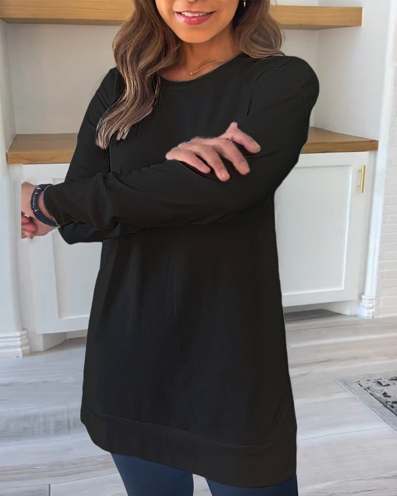 Skylar | Classic Long Sleeve Tunic Top