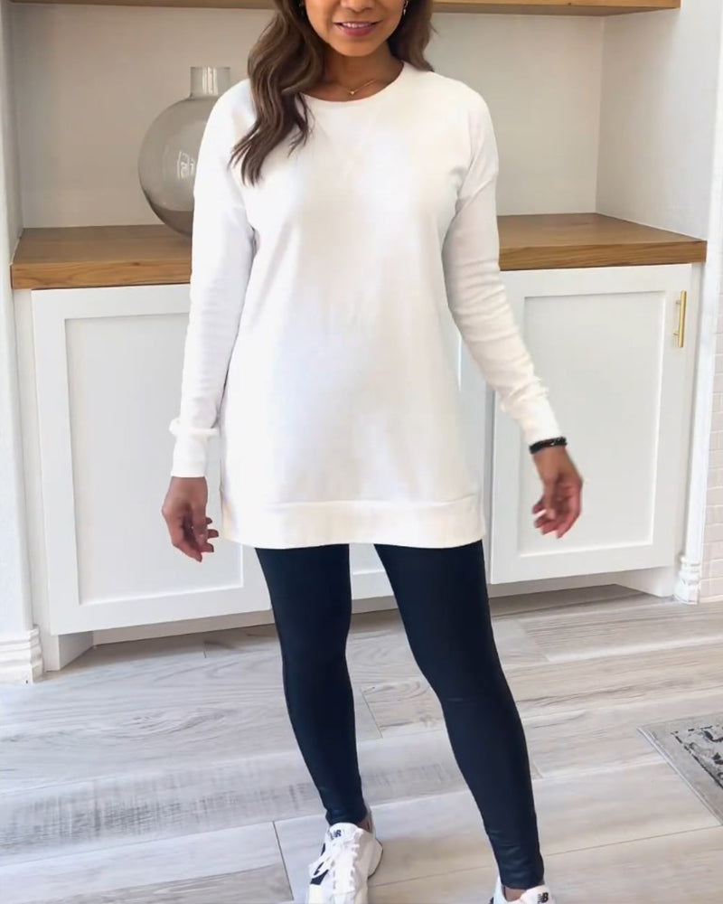 Skylar | Classic Long Sleeve Tunic Top